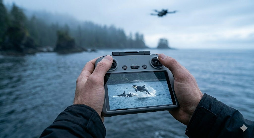 Ethical wildlife photography using DJI drone