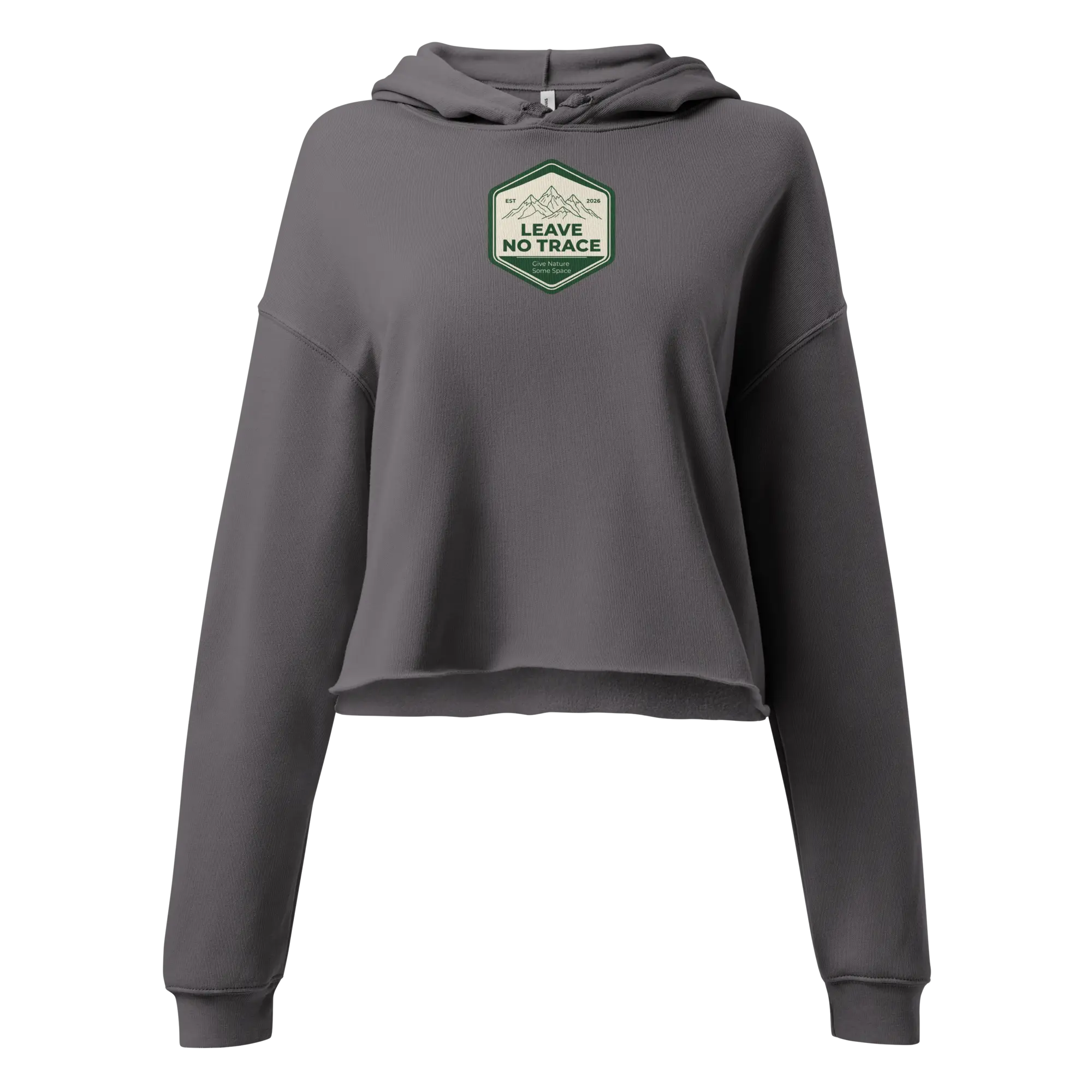 Women's Cropped Hoodie - Storm - Front
