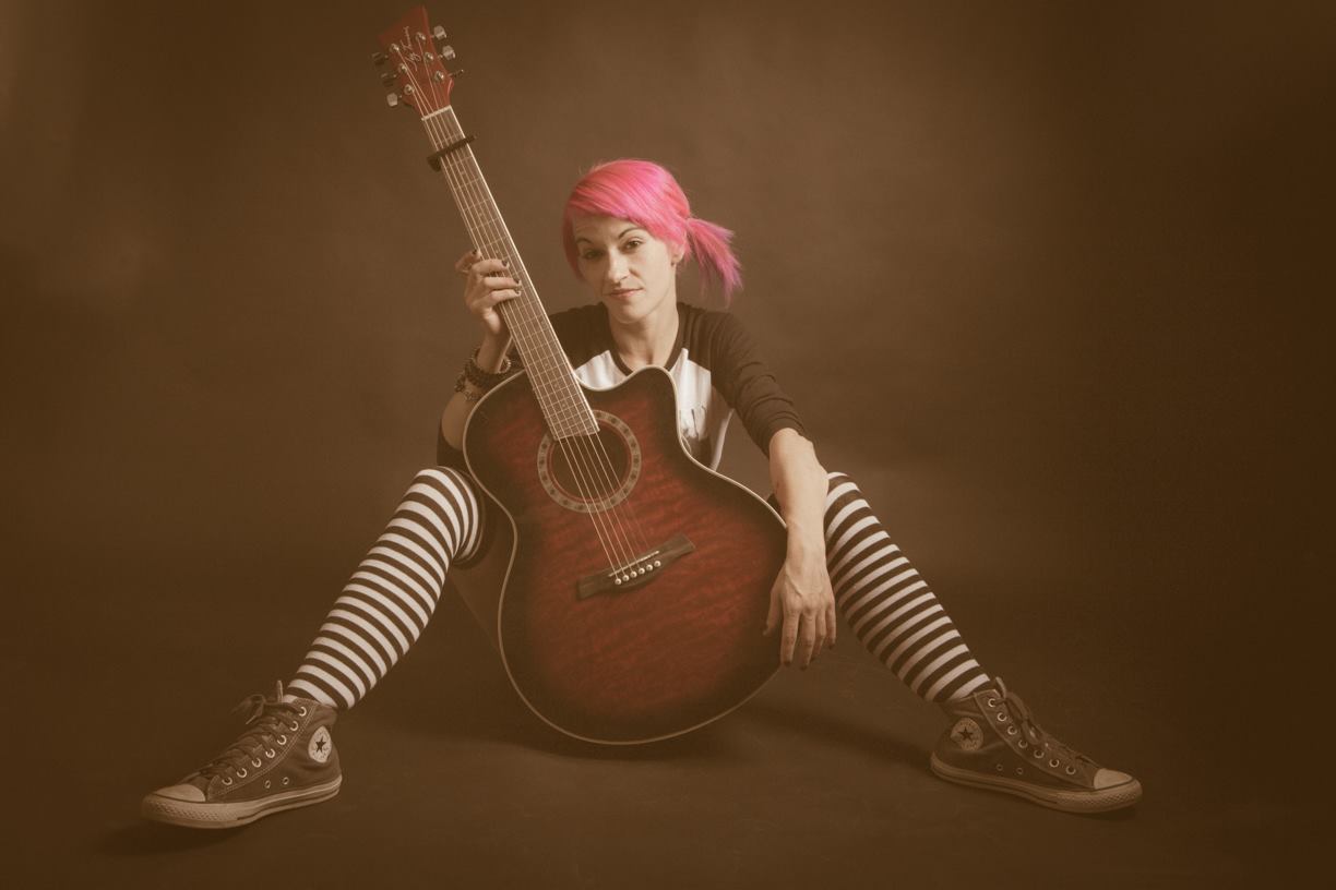 Vibrant Musician - Live Performance Style Portrait